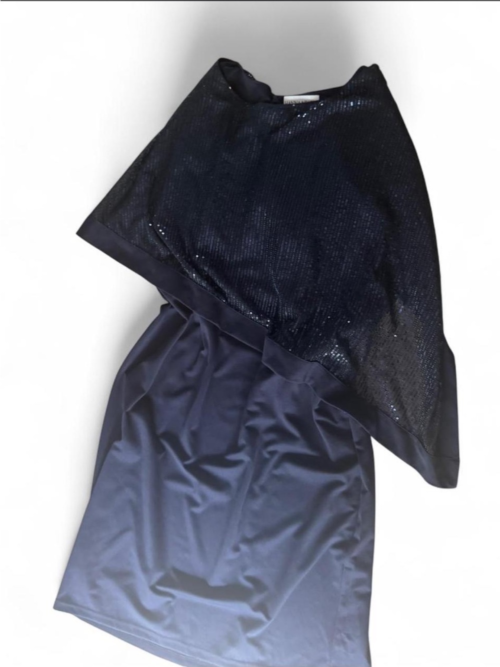 Hanna Nikole Elegant Navy Sequin Cocktail Dress Plus Size 22W NWOT